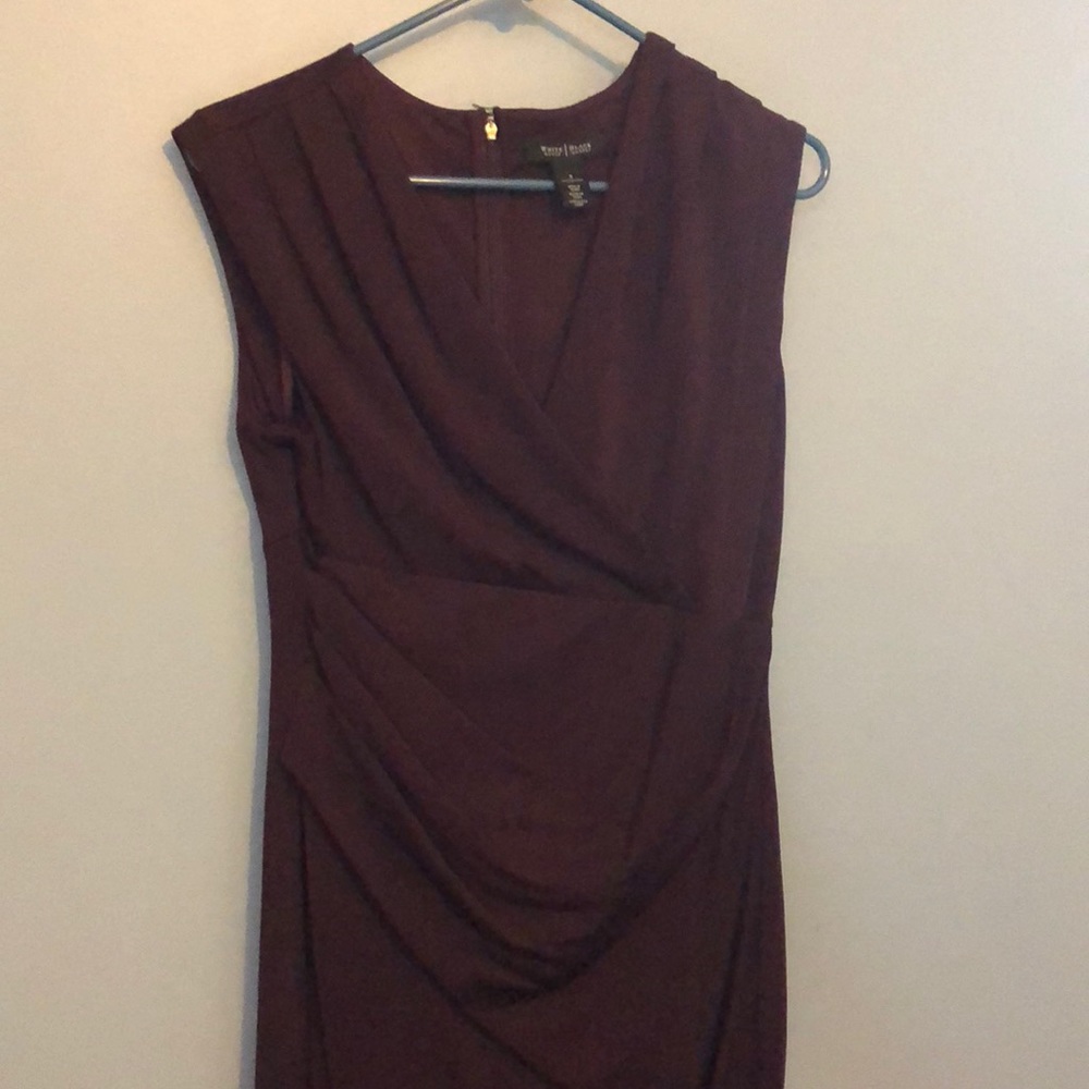 Asymmetrical Purple Sheath Dress